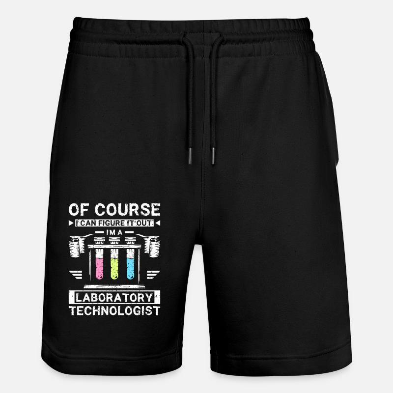 Funny laboratory technologist - Stanley/Stella Unisex Bio Joggingshorts Trainer - Schwarz