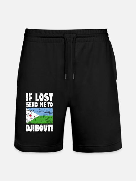 Drapeau de Djibouti - Short de jogging bio TRAINER Stanley/Stella unisexe - noir