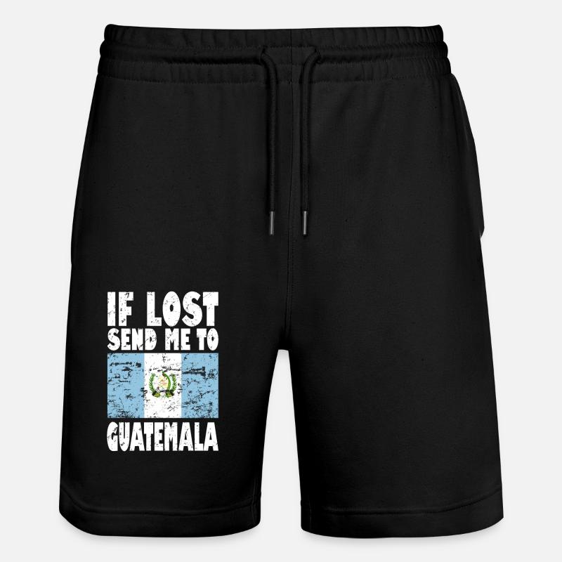 Drapeau du Guatemala - Short de jogging bio TRAINER Stanley/Stella unisexe - noir