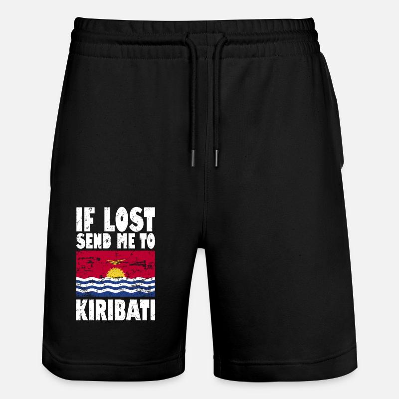 Drapeau de Kiribati - Short de jogging bio TRAINER Stanley/Stella unisexe - noir