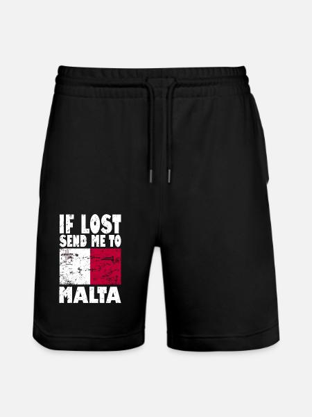 Drapeau de Malte - Short de jogging bio TRAINER Stanley/Stella unisexe - noir