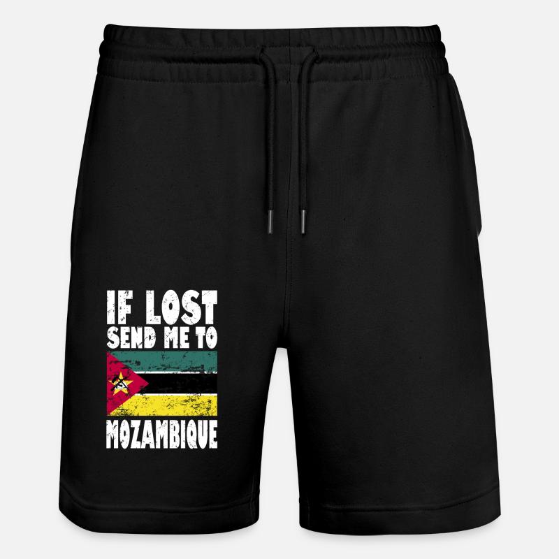 Drapeau du Mozambique - Short de jogging bio TRAINER Stanley/Stella unisexe - noir