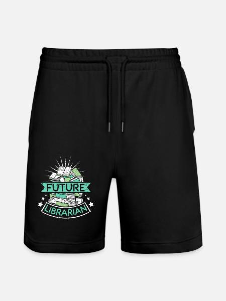 Futur librarian - Stanley/Stella Trainer Unisex Organic Jogging Shorts - black