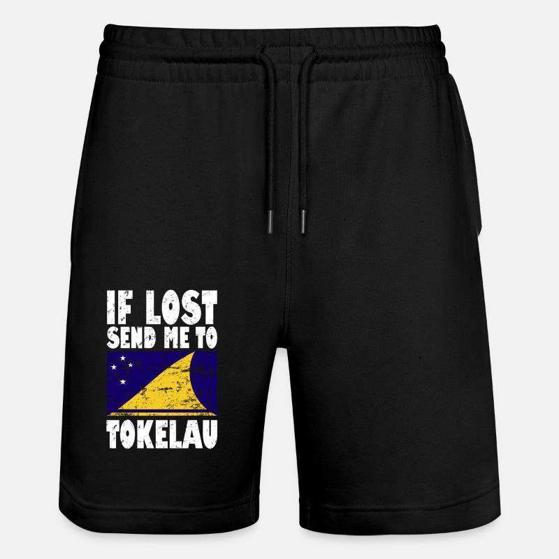 Drapeau des Tokélaou - Short de jogging bio TRAINER Stanley/Stella unisexe - noir