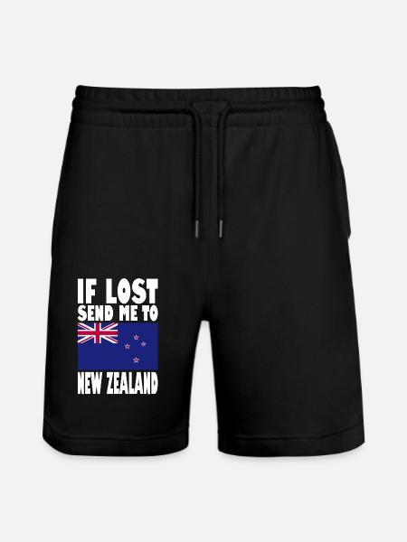 Drapeau néo-zélandais - Short de jogging bio TRAINER Stanley/Stella unisexe - noir