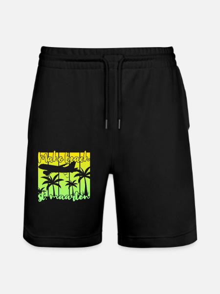 Maho Beach St. Maarten - Stanley/Stella Trainer Unisex Organic Jogging Shorts - black