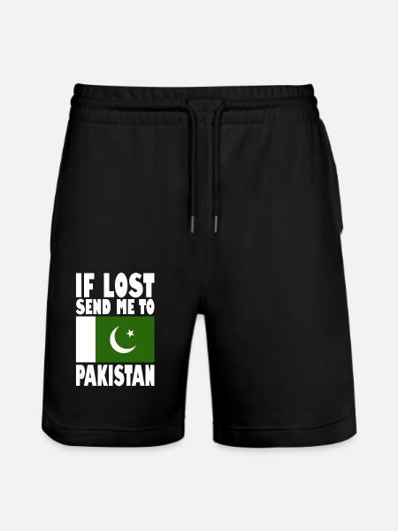 Pakistan Flag Saying - Stanley/Stella Trainer Unisex Organic Jogging Shorts - black
