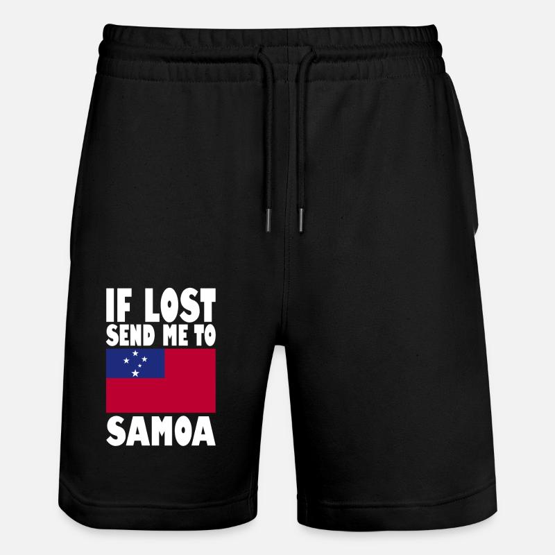 Drapeau des Samoa - Short de jogging bio TRAINER Stanley/Stella unisexe - noir