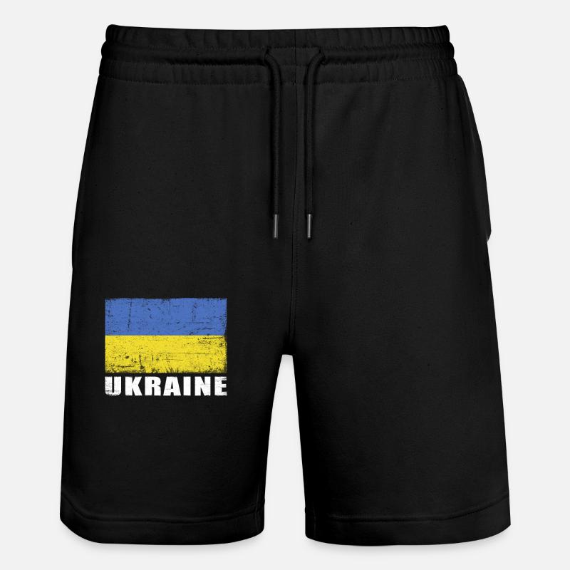 Ukraine Flag Grunge Ukraine Flag - Short de jogging bio TRAINER Stanley/Stella unisexe - noir