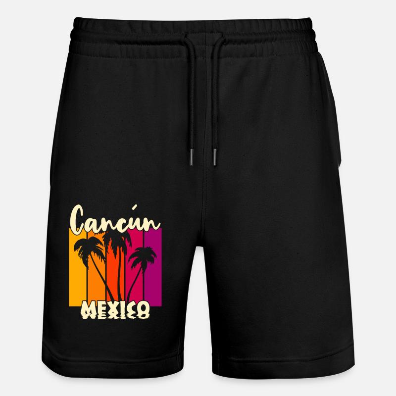 Cancun Mexique - Short de jogging bio TRAINER Stanley/Stella unisexe - noir