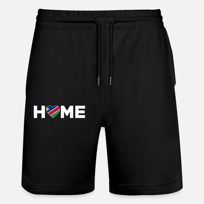 Namibia Heimat Namibia Flagge Namibia Liebe - Stanley/Stella Unisex Bio Joggingshorts Trainer  - Schwarz