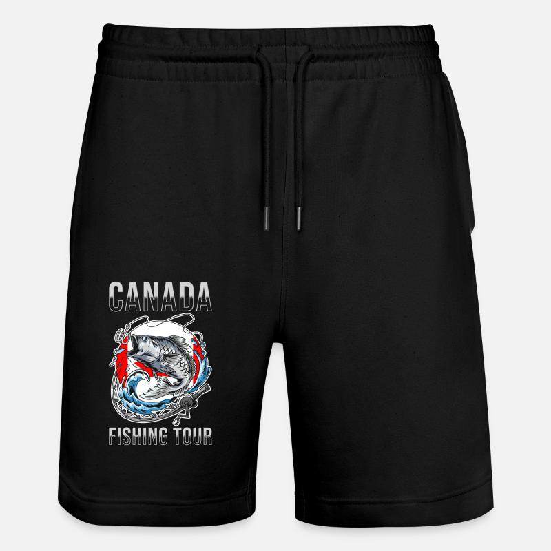 Voyage de pêche Canada - Short de jogging bio TRAINER Stanley/Stella unisexe - noir