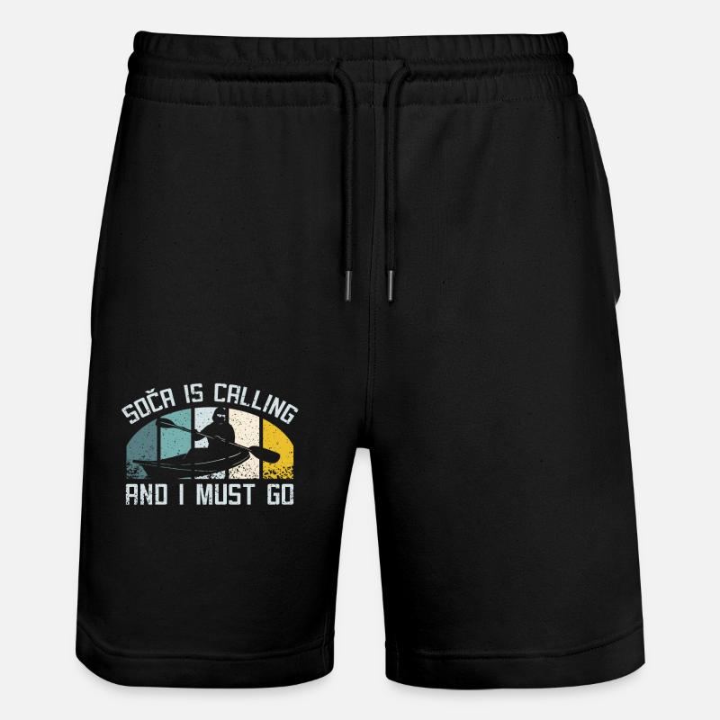 Kayak sur soca slovénie - Short de jogging bio TRAINER Stanley/Stella unisexe - noir