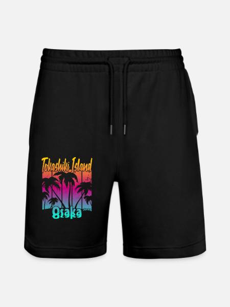 Tokashiki Island Osaka - Stanley/Stella Trainer Unisex Organic Jogging Shorts - black