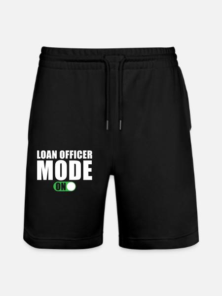 Loan Officer Mode An - Stanley/Stella Trainer Unisex Organic Jogging Shorts - black