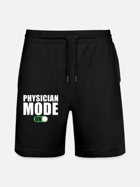 Doctor Mode On - Stanley/Stella Trainer Unisex Organic Jogging Shorts - black