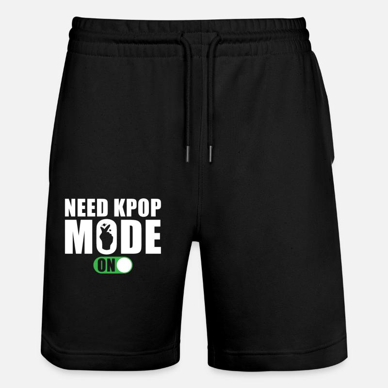 Need Kpop Mode - Stanley/Stella Trainer Unisex Organic Jogging Shorts - black