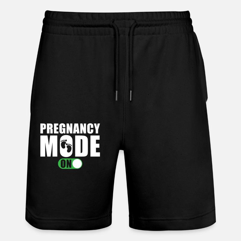 Schwangerschaft Modus Ein - Stanley/Stella Unisex Bio Joggingshorts Trainer  - Schwarz