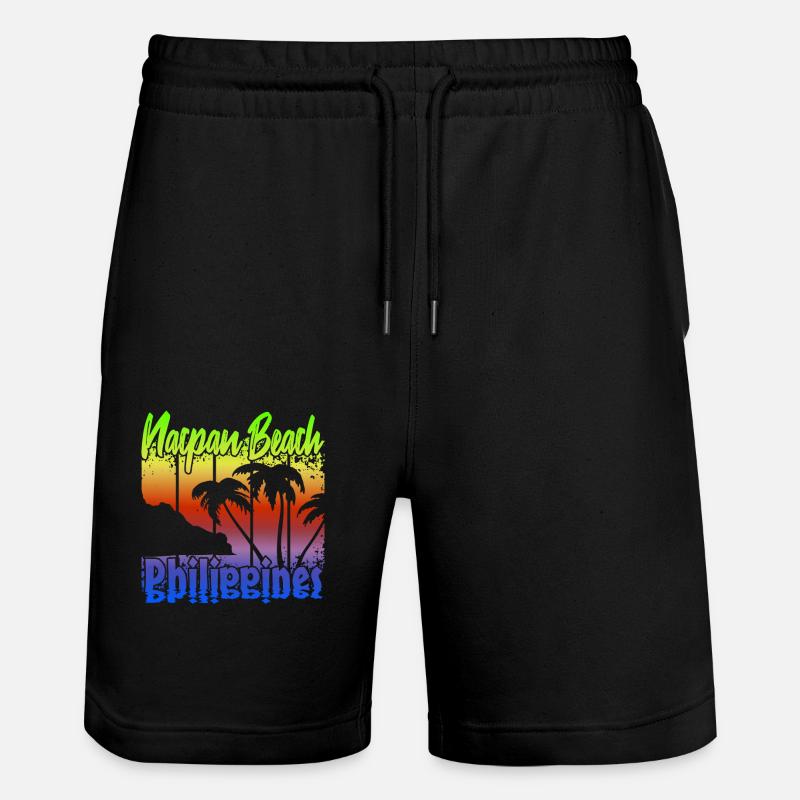 Nacpan Beach Philippines - Short de jogging bio TRAINER Stanley/Stella unisexe - noir