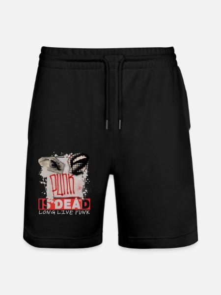 Punk-Is-Dead, Punk Style, Punk Design - Stanley/Stella Trainer Unisex Organic Jogging Shorts - black