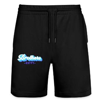 Holiday Trip Egypt Red Sea Brothers - Stanley/Stella Trainer Unisex Organic Jogging Shorts - black - Front - Nik (191cm) & Marisol (170cm)
