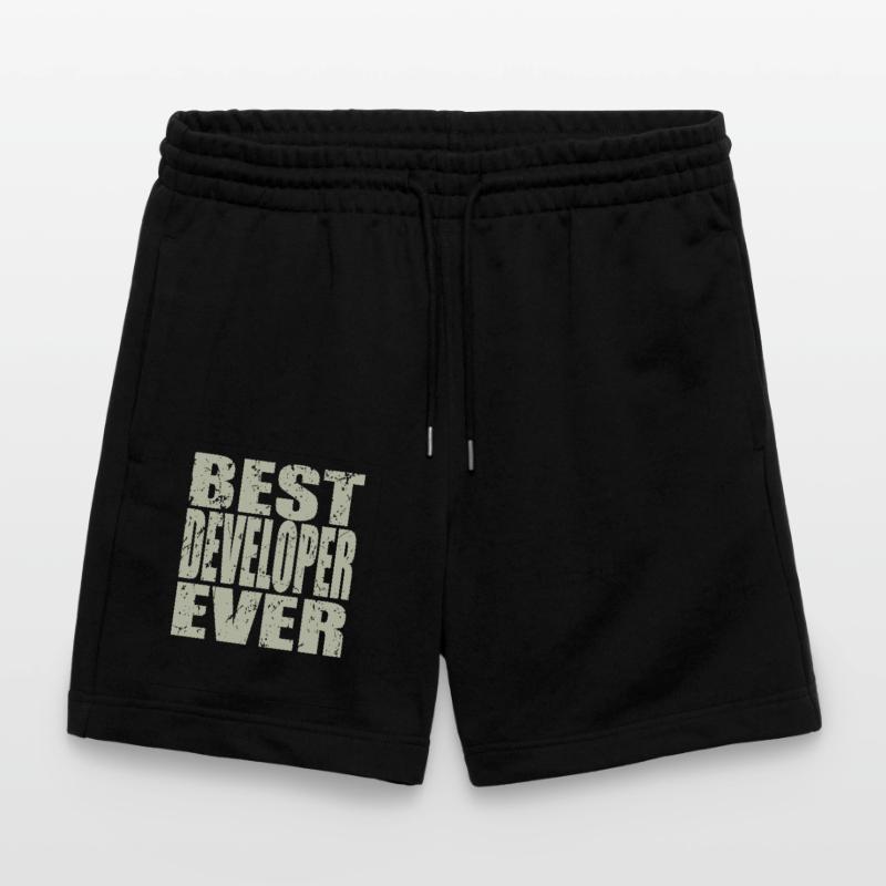 Best Developer ever Developer Gift Stanley/Stella Trainer Unisex Organic Jogging Shorts