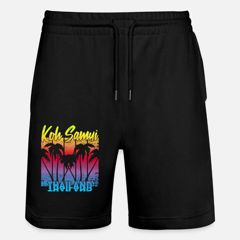 Koh Samui Thaïlande - Short de jogging bio TRAINER Stanley/Stella unisexe - noir