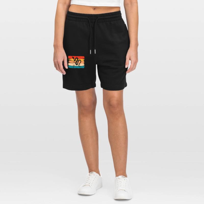 Snake Retro Reptile Python Gift idea Stanley/Stella Trainer Unisex Organic Jogging Shorts