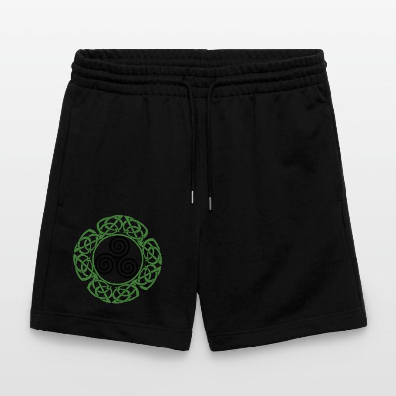 Celtic Ireland Viking Celtic Knot Pattern Tree Stanley/Stella Trainer Unisex Organic Jogging Shorts