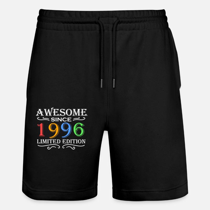 1996 - Né en 1996 - Short de jogging bio TRAINER Stanley/Stella unisexe - noir
