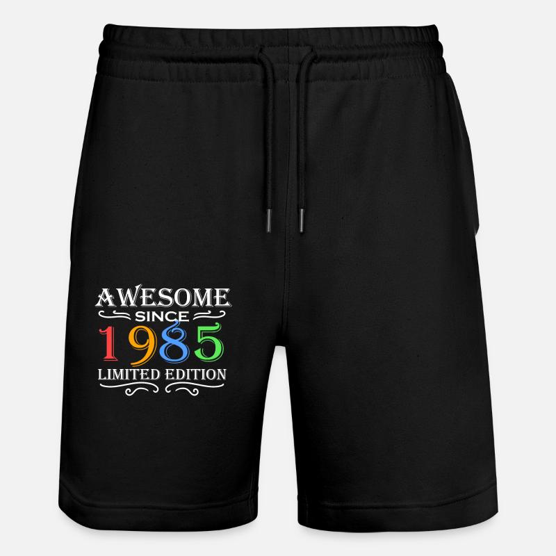 1985 - Né en 1985 - Short de jogging bio TRAINER Stanley/Stella unisexe - noir