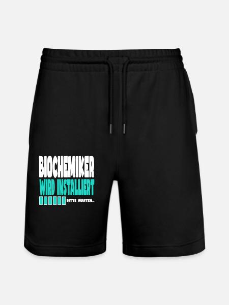 Biochemiker wird installiert - Stanley/Stella Unisex Bio Joggingshorts Trainer  - Schwarz