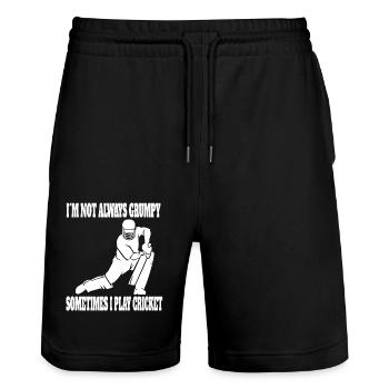 Cricket Dicton Cadeau Cricket Fan Team Cricket - Short de jogging bio TRAINER Stanley/Stella unisexe - noir - Devant - Nik (191cm) & Marisol (170cm)