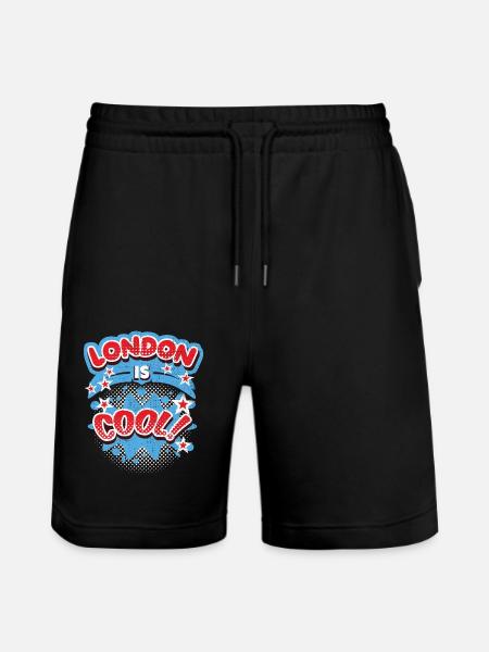 Londres Angleterre, Royaume-Uni Dire Londres-cool - Short de jogging bio TRAINER Stanley/Stella unisexe - noir