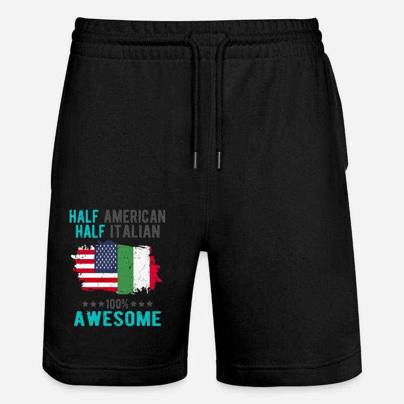 Moitié américain moitié italien - Short de jogging bio TRAINER Stanley/Stella unisexe - noir