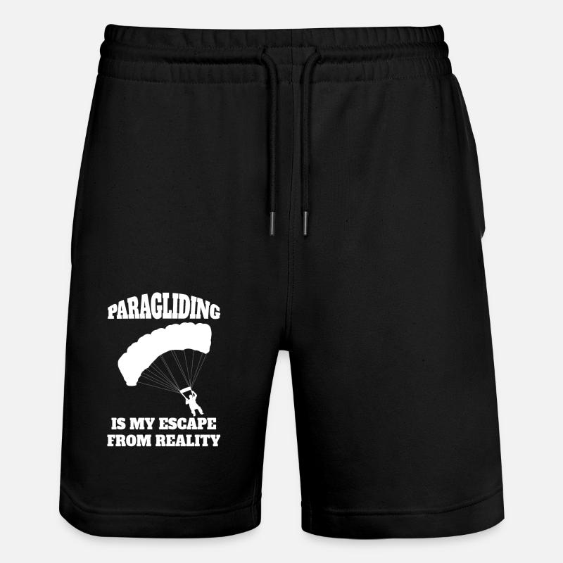 Paragleiter Gleitschirmfliegen Parapente - Short de jogging bio TRAINER Stanley/Stella unisexe - noir
