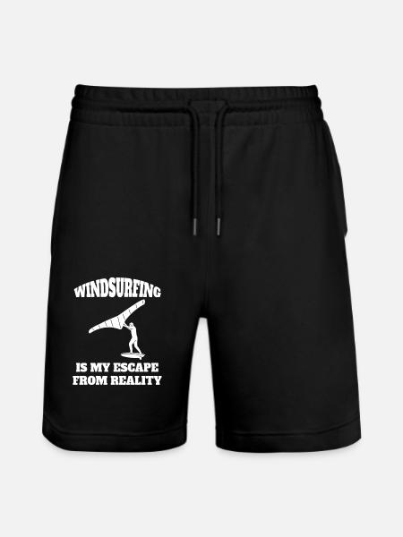 Windsurfer Windsurfer Surf Kitesurfer Cadeau - Short de jogging bio TRAINER Stanley/Stella unisexe - noir