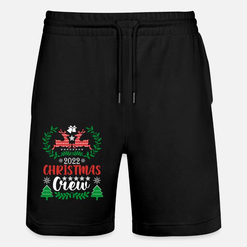 Pull de Noël de renne - Short de jogging bio TRAINER Stanley/Stella unisexe - noir