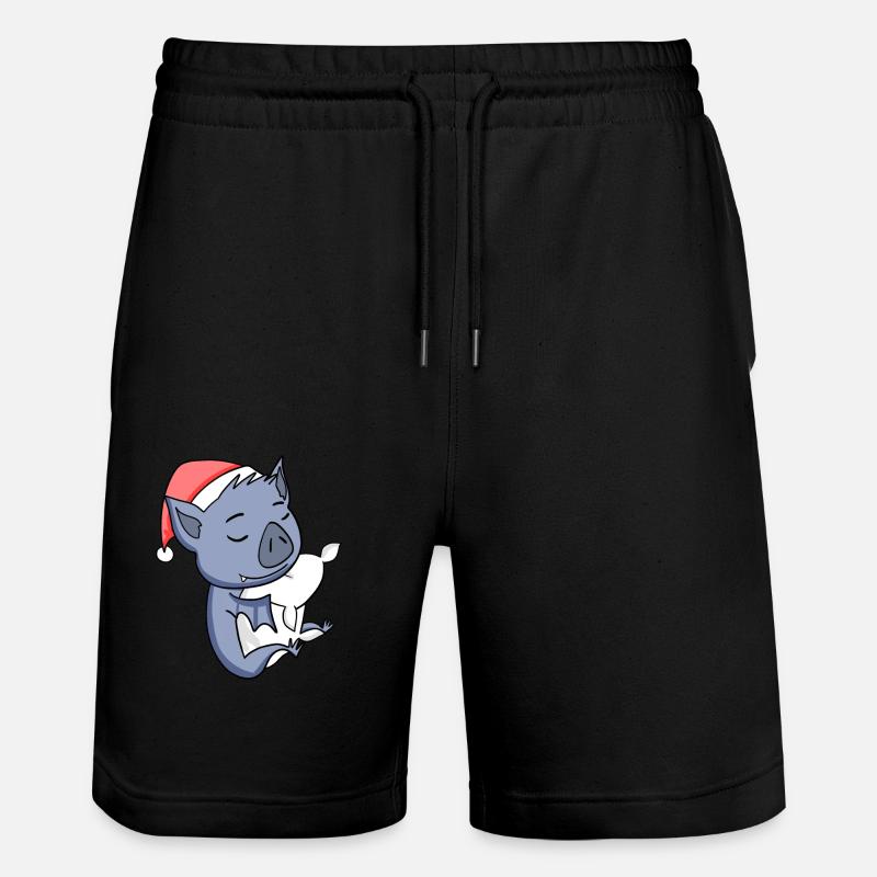 Noël des chauves-souris - Short de jogging bio TRAINER Stanley/Stella unisexe - noir