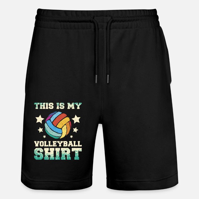 Ceci est mon volleyball - Short de jogging bio TRAINER Stanley/Stella unisexe - noir