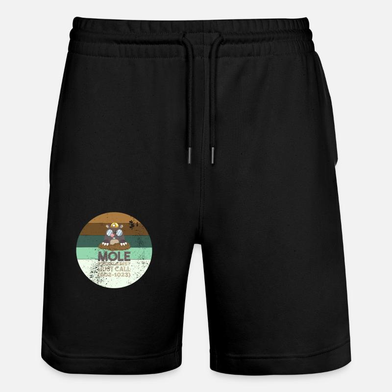 Mole Moles Chimie - Short de jogging bio TRAINER Stanley/Stella unisexe - noir