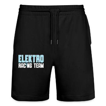 Electro Racing Team | Electric Car Shirt | - Stanley/Stella Trainer Unisex Organic Jogging Shorts - black - Front - Nik (191cm) & Marisol (170cm)