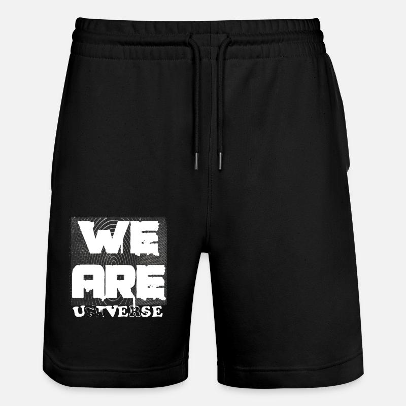 Nous sommes l’univers - Short de jogging bio TRAINER Stanley/Stella unisexe - noir