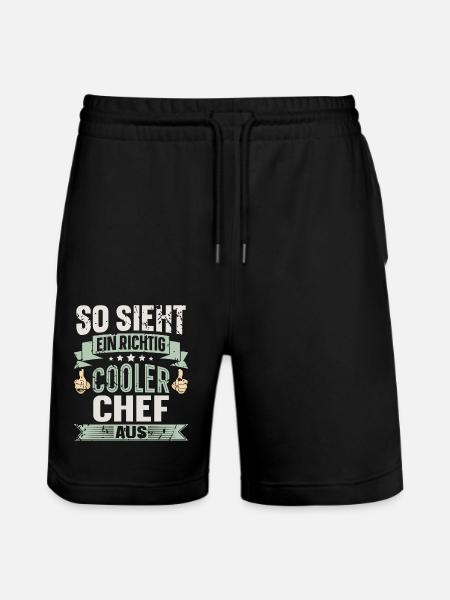 Chef - Stanley/Stella Unisex Bio Joggingshorts Trainer  - Schwarz