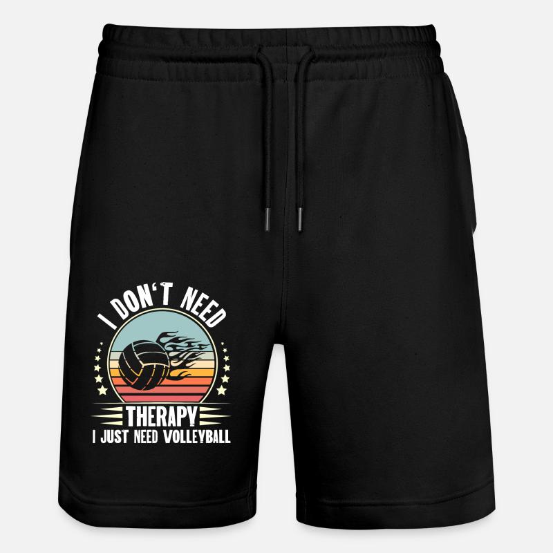 Volley-ball - Short de jogging bio TRAINER Stanley/Stella unisexe - noir