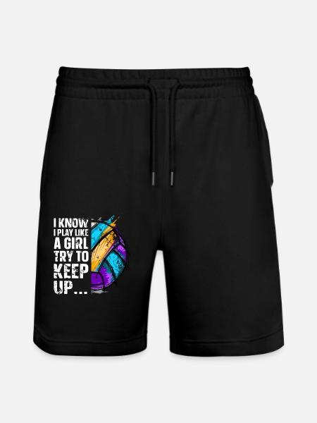 Volley-ball - Short de jogging bio TRAINER Stanley/Stella unisexe - noir