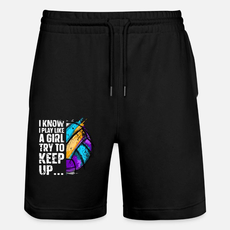 Volleyball - Stanley/Stella Trainer Unisex Organic Jogging Shorts - black