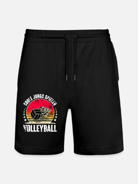 Volleyball - Stanley/Stella Unisex Bio Joggingshorts Trainer - Schwarz