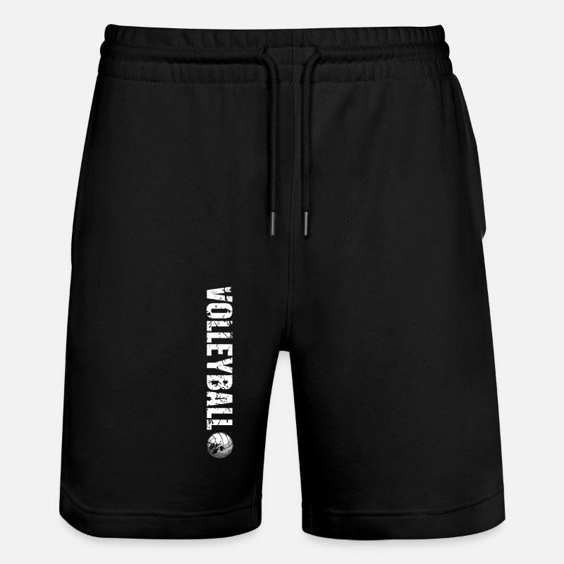 Volleyball - Stanley/Stella Unisex Bio Joggingshorts Trainer  - Schwarz