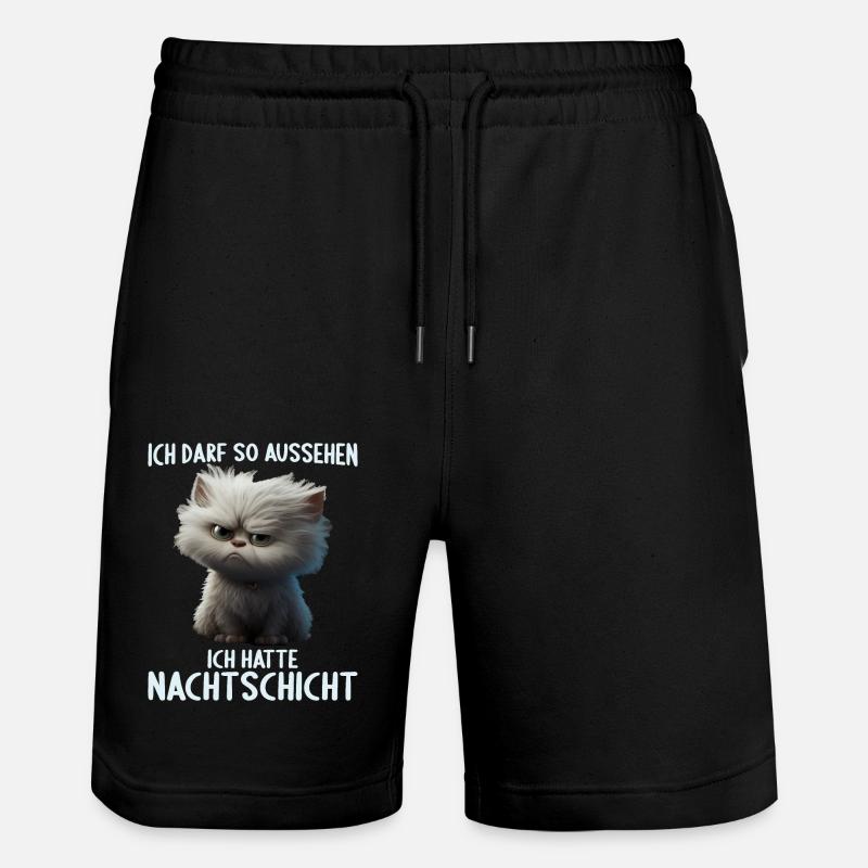 Nachtschicht Dienst Krankenschwester Pflegekraft - Stanley/Stella Unisex Bio Joggingshorts Trainer  - Schwarz
